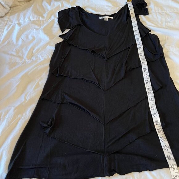 CAbi womens tank top with layers at front size M black - Picture 5 of 9